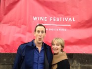 Pucker up! Susie & Peter getting ready to taste!